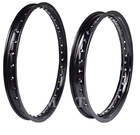 Motorradzubehör Motorrad-Felge aus Aluminiumlegierung 7075, schwarzer Kreis, 1,60 x 21, 2,15 x 18, 2,15 x 19, 36, 32 Löcher, passend for CRF SXF EXC YZF KXF BS-E KA-YO K6 (Color : 2.15-18 32 holes)