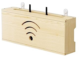 Kabelboxen Großes WLAN-Router-Rack, Wohnzimmer, Wandmontage, WiFi-Aufbewahrungsbox, Wanddekoration, TV-Untere Plug-in-Abschirmbox, Set-Top-Box Steckdosenbox (Color : B, Size : 30cm)