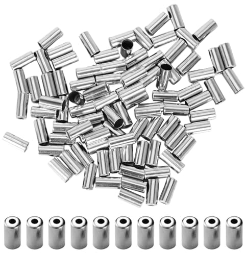 GNHG 200er Pack Silberne Endkappen,Bremszug Fahrrad,Bowdenzug Endkappe,Bremszug Kappen, Endkappen,Endkappen Bremszüge,Für Bremszug Schaltzüge