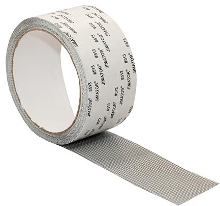 Mosquito Net Fabric Repair Tape for Doors and Windows in Black Grey and White, Self Adhesive Repair Tape Ripped Mosquito Net Fabric Repair Broken Mosquito Net Solution (1, Grey)