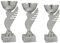 Hole Gadget | Set Premiazioni Sportive Personalizzate - da 3 a 5 Coppe Trofeo Targhetta Metallo Stampata - Coppa per Tornei, Calcio, Club, Competizioni, Fantacalcio - Premio Vincitori (13.269)