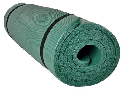 NBR Fitness Matte Yogamatte Fitnessmatte 175x70x1,2 Gymnastikmatte Pilates Sport (Grün)