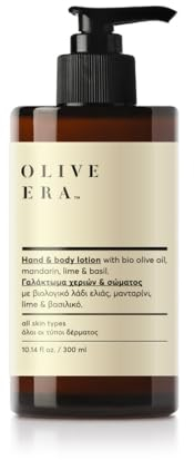 Olive Era Hand & Body Lotion with bio olive oil & Mandarin, lime & basil