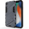 Knoowcase for iPhone XR Case with Kickstand Military Grade Shockproof Hard PC Shell Soft TPU Bumper Case Heavy Duty Protective Phone Case for iPhone XR, Gray