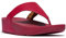 Fitflop Femme Lulu Leather Toepost Sandale, Redberry, 37 EU
