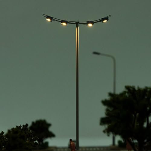 SPORTARC Zug Eisenbahn Beleuchtung Dekoration LED Miniatur Zug Lampe, Realistisches Aussehen, Geeignet für Bahnhöfe und Straßen (B)