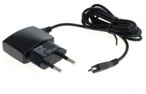 Micro USB Netzteil/Ladeadapter, 5V / 1A, Flache Bauform, schwarz
