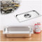 NJDQFA Rechteckig Buffet Speisenwärmer,Thermobehälter Für Speiseeis,Edelstahl Meal Prep Boxen Gastronormbehälter,1/3（32.5 * 17.5）,6.5cm0.8side