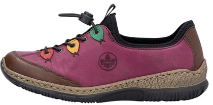 Rieker Herbie Womens Pull On Shoes 4 UK Brown/Violet