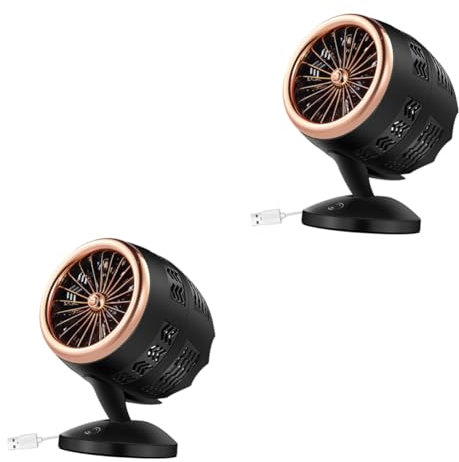 CHILDWEET 2pezzi Ventilatore Usb Mini Per Ufficio e Casa Silenzioso e Portatile Raffreddamento Veloce Design Elegante Per Esterni e Interni