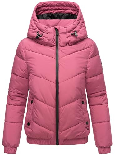 MARIKOO Damen Winterjacke warme Steppjacke mit Kapuze Nayanaa XVI XS-XXL