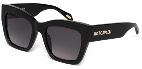 Just Cavalli SJC102 Nero lucido 53/21/140 Damen Sonnenbrillen