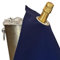 BOTTLECLOTHS - Classic Collection, Chiffon pour Bouteilles avec Anneau en Métal pour Seaux à Glace, Coton, 42 cm, Trou d'Angle (Bleu Royal avec Anneau en Métal Argenté, Paquet de 1)