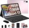 fezawio Tableta Android 13, 11 Pulgadas, 16 + 256 GB, Bluetooth 5.0, 2.4 / 5G WiFi, ratón + Teclado + Funda de Cuero, Rosa