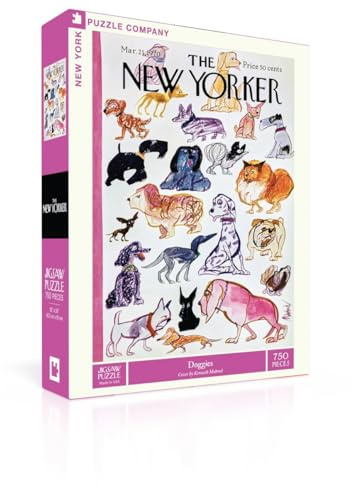 New York Puzzle Company Kenneth Mahood New York Doggies 750 Piece Jigsaw Puzzle for Adults