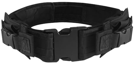DONGKER Tactical Belt,26-45 Adjustable Magic Stickers Outdoor Work Belt Oxford Cloth with Removable Buckle for Tactical Outdoor Training