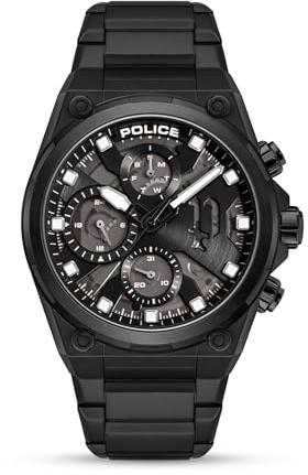 Police - Airflow Funktion Uhr - Quarzuhrwerk - Gehäusebreite 43mm - Edelstahl - 5ATM