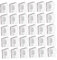 jojofuny 120pcs Tacks Cord Hooks for Hanging Rope Light Clips Trunking Wire Fixing Clips Ties Charger Raceway Adhesive Cable Clips White Clamps Board Wire Clips Cables Outdoor LED Flat Ap66