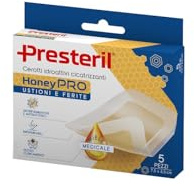 Honey Pro Wundpflaster, hydroaktiv, Narben, Verbrennungen und Wunden, 5 Pflaster