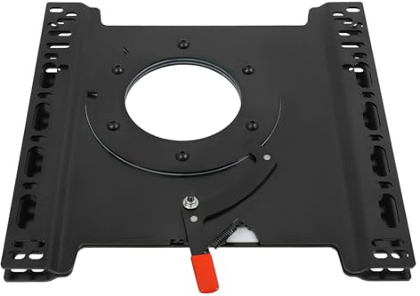 360°Drehbarer Sitzadapter, Schwerlast-Drehsitzkonsole aus Stahl, Sitz Drehsockel, Drehplatte Sitz 360 Grad drehbar kompatibel mit Ford Transit, VW T5/T6, für Hauptfahrerseite