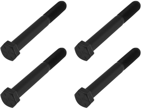 Create idea Lot de 4 Vis pour Lame de Tondeuse à Gazon 3/8 X 75 Mm Qualité 12.9 Compatible avec Bosch