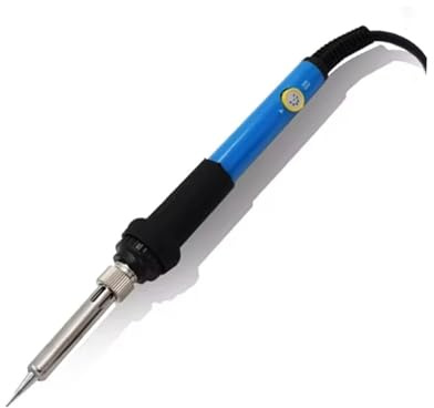 Saldatrice elettrica a filo con temperatura regolabile da 60 W, testa di saldatura sostituibile, punta di riscaldamento a penna, saldatrice(US plug)