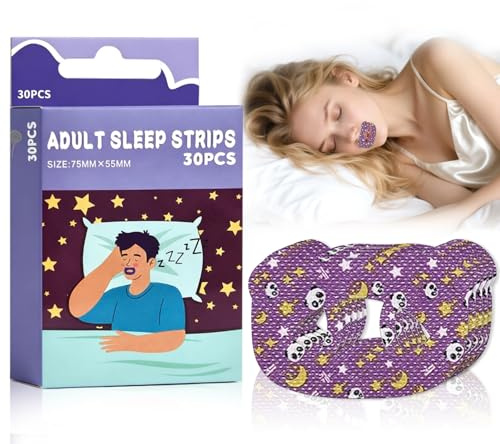 30 Stück Mundpflaster Schlafen, Mouth Tape für Sleeping, Anti Schnarch Pflaster, Bequeme Universalgröße, Schnarchpflaster für Erholsamen Schlaf, Leicht und Atmungsaktiv, Bezaubernd