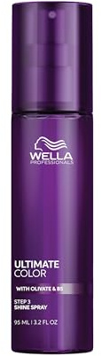 Wella Professionals Ultimate Color Shine Spray – Farbschutz & Glanzspray für coloriertes Haar, – Sofortiger Glanz & langanhaltende Geschmeidigkeit – Schritt 3 – 95 ml