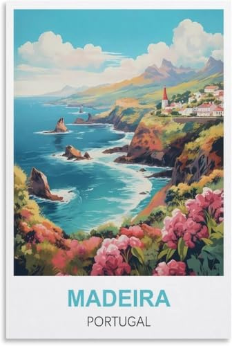 500(52x38cm) Pieces Jigsaw Puzzle, Madeira Portugal, Educational Solo Stress Relief