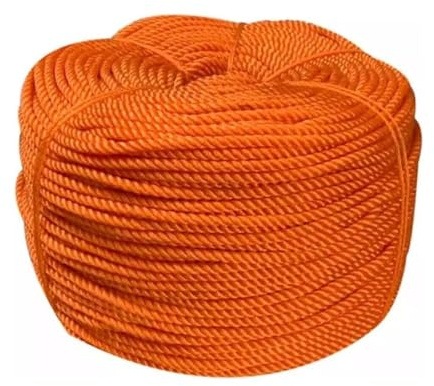 DJHGNFRDK Polyester Rope, 3 Strand Braided Twisted Polypropylene Rope Multiple Sizes for Tug of War Arborist Sailing(1/2 x164')