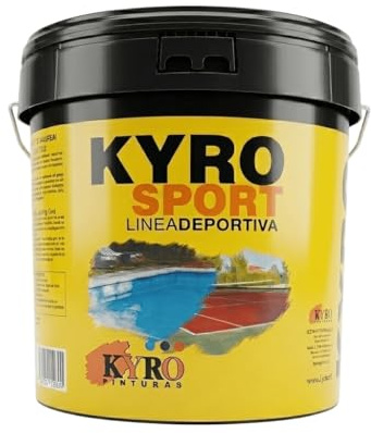 KYRO PINTURAS - Pintura acrílica para Piscinas de gran resistencia al agua - Azul y Blanco - 14L y 4L (Blanco, 4 Litros)