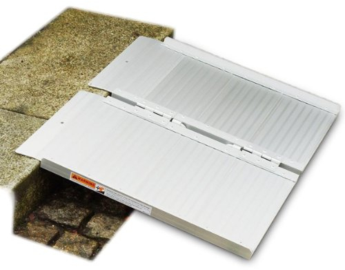 FT-Germany 0,6m / 60cm klappbare Alu Rollstuhlrampe für Rollstuhl oder Rollator, Auffahrrampe für Treppen, mobile Rampe