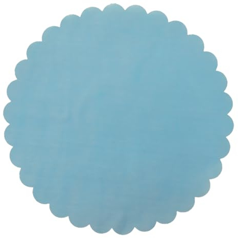ETM Organza-Tücher rund, für Konfekt, Feste, Geschenke, in verschiedenen Farben, 50 Stück Himmelblau