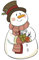 Christmas Window Stickers Display - Christmas Window Decorations - Vintage Snowman Xmas Glass Clings - Reusable Sticker for Windows and Door - Festive Decorative Decals