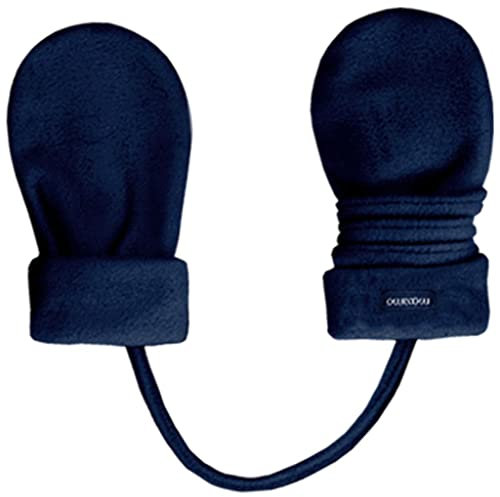 Maximo Fäustlinge Fausthandschuhe Fäustel mit Band (Gr. 3M (3-6 Monate), Dunkelmarine (11))