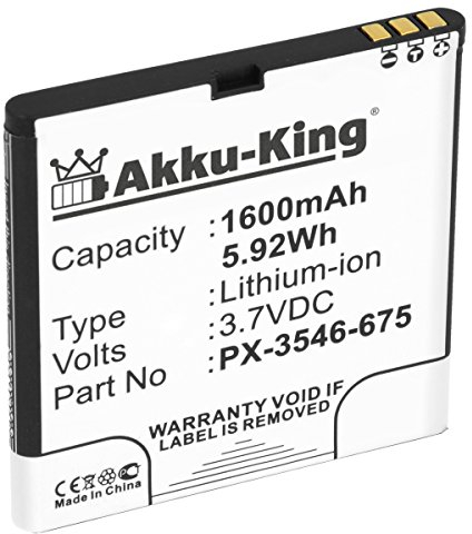 Akku-King Akku kompatibel mit Simvalley PX-3546, PX-3546-675 - Li-Ion 1600mAh - für SP-100