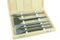 Weischer® - SDS Plus Meißel Set | Kanal Spitz Flach Breit Fliesen | 250 mm Länge | 5-tlg. mit Koffer | Bohrhammer kompatibel | stabiles & bruchfestes Set für Mauerwerk, Fliesen, Beton & Stein