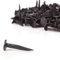 White Hinge Set of 100 Black Carpet Upholstery Tacks - 13mm