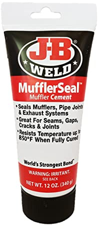 J-B WELD - Sellador altas temperaturas - Hasta 450ºC | Para Agujeros, Grietas y Juntas | Silenciadores, tuberías, tubos de escape (340)