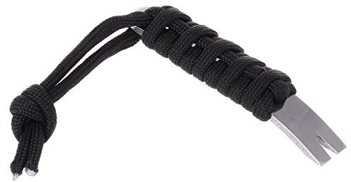 BELTI Mini Herramienta EDC Manivela Palanca de Bolsillo Barra de Palanca Paracord Raspador Abridor Enrollador Grapa
