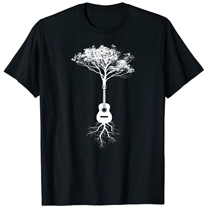 Guitare Cadeau Musiciens Arbre Guitariste T-Shirt