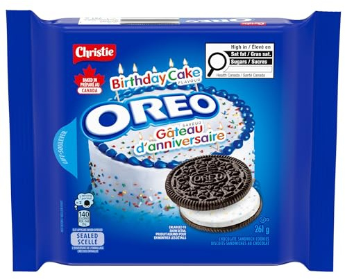 Christie Oreo Geburtstagstorte Schokolade Sandwich Cookies 261g [Canadian]