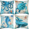 ARNTY Kissenbezug 45x45cm, Kissenhülle Boho Kissenbezüge 4er Set Dekorativ Kissenbezug für Sofa Büro Auto Schlafzimmer Zuhause Dekor (Unterwassertier-Samt)