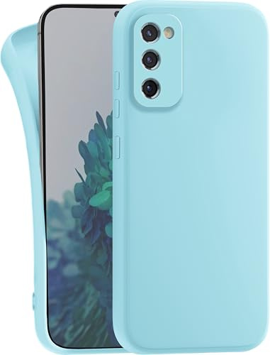 MyGadget Funda para Samsung Galaxy S20 FE en Silicona TPU - Carcasa Slim & Flexible - Case Resistente Antigolpes y Anti choques - Ultra Protectora Azul Claro