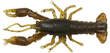 Savage Gear Ned Craw - Realistische Crawfish Imitation für Bass Angeln, Cold Water Crawfish NED Bait, Salt-Infused Duratech Material, Lifelike Crawfish Action für Predator Angeln Grüner Kürbis 6,5 cm