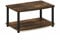 Furinno Turn-N-Tube Soportes de TV elevados de 2 Niveles sin Herramientas, Madera de ingeniería, Ámbar Pino/Negro, 60.5 (W) x 27.9 (H) x 40.1 (D) cm