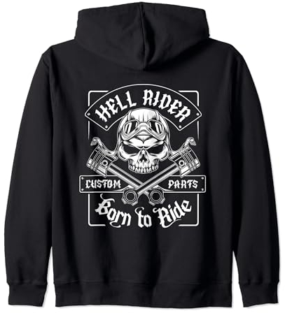 Motorcycle, motorcyclist, chopper, biker Zip Hoodie