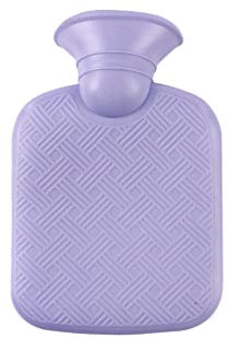Hot Water Bottle - 500/1000/2000Ml Capacity - Hot Water Bag for Pain Relief, Back Pain, Period Pain, Neck and Shoulders - No Cover,D-Purple,500ml