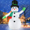 210cm Weihnachten aufblasbarer Schneemann im Freien Hof Dekorationen, Schneemann mit Zylinder Hut & LED-Lichter, draußen Winter-Deko für Garten Terrasse, IP44 Wetterschutz, Weihnachten Kinder Geschenk