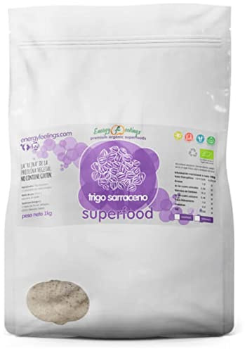 ENERGY FEELINGS 8436565922594 Buckwheat Grain 1 kg. ECO Vegan SG Adult Unisex, Multicolor, REGULAR